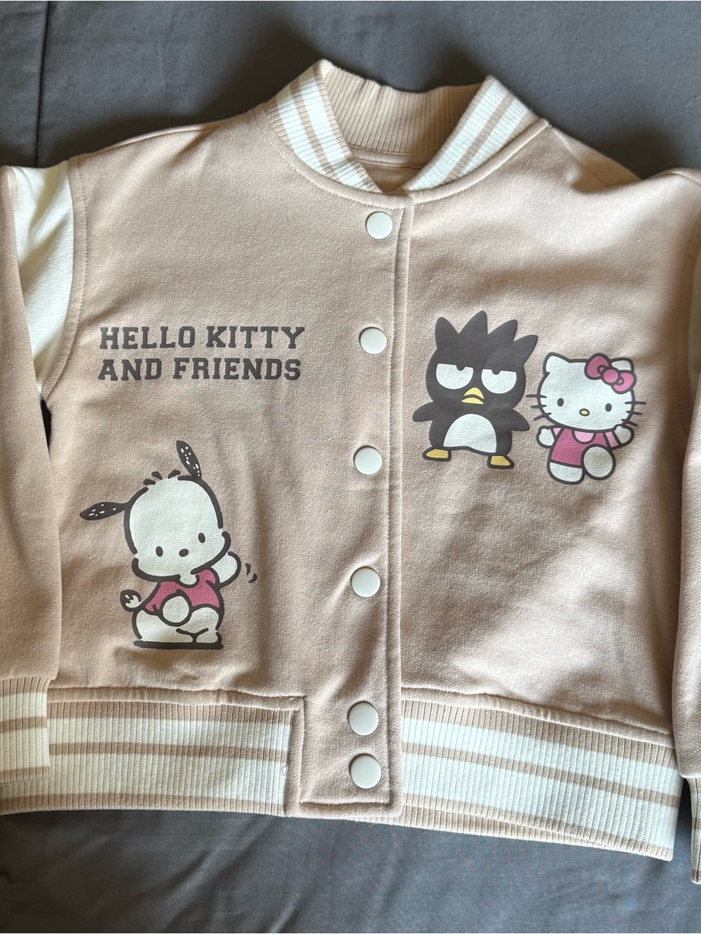 NEW Hello Kitty and Friends Pink Varsity Jacket